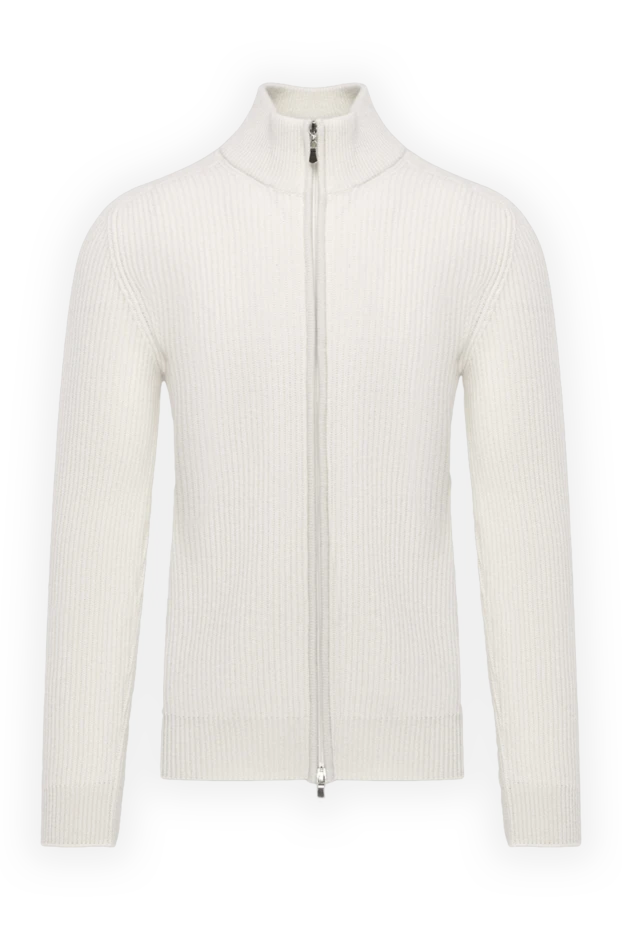 Gran Sasso man beige cashmere cardigan for men купить с ценами и фото 171266 - photo 1