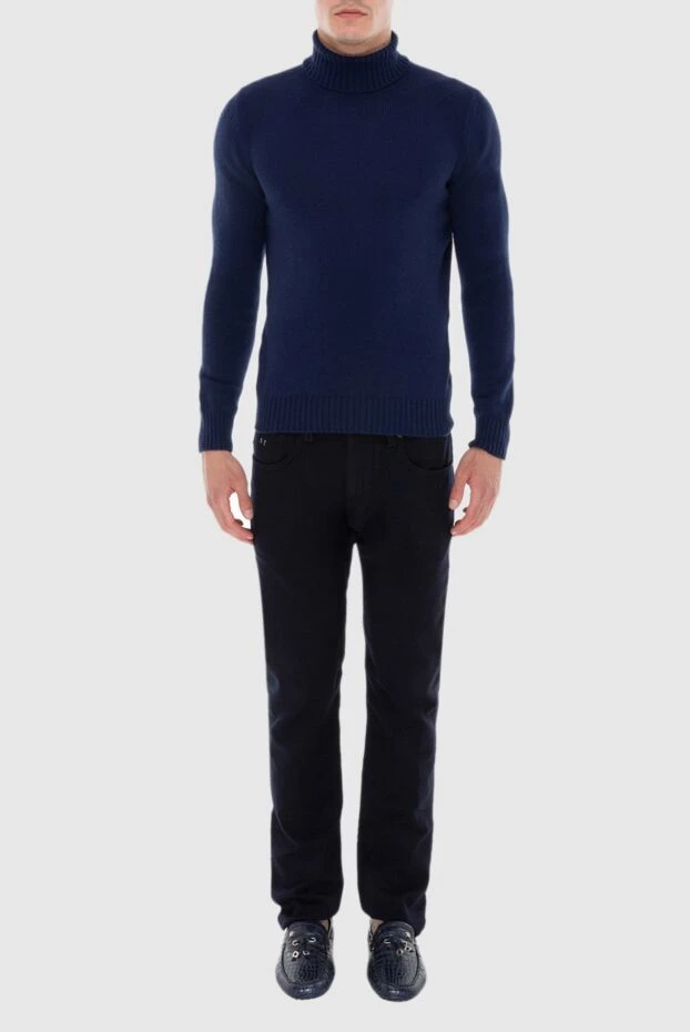 Gran Sasso man wool jumper blue for men купить с ценами и фото 171308 - photo 2