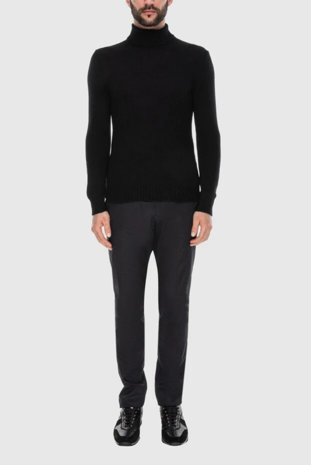 Gran Sasso man black wool jumper for men купить с ценами и фото 171356 - photo 2