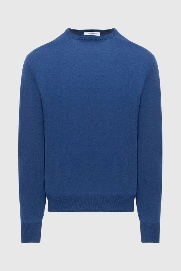 Gran Sasso man blue wool jumper for men купить с ценами и фото 171358 - photo 1