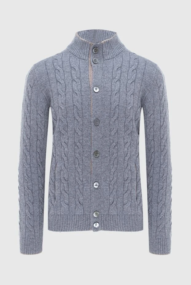 Gran Sasso man gray wool cardigan for men купить с ценами и фото 171363 - photo 1