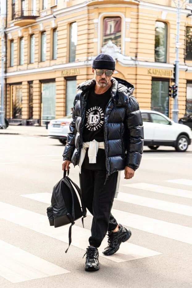 Dior спортивные штаны мужские из хлопка и шерсти черный 171373 - фото 2