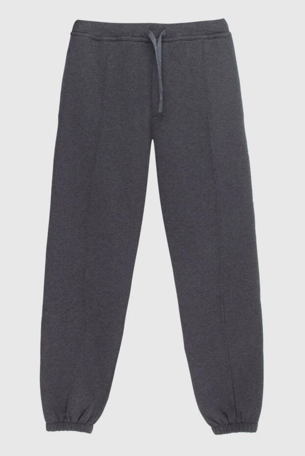 Dior man men's sports trousers made of cotton and wool, gray купить с ценами и фото 171374 - photo 1