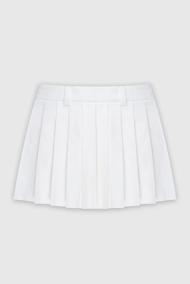 Miu Miu woman white cotton skirt for women купить с ценами и фото 171426 - photo 1