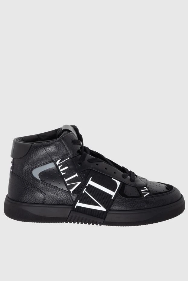 Valentino man black leather sneakers for men купить с ценами и фото 171460 - photo 1