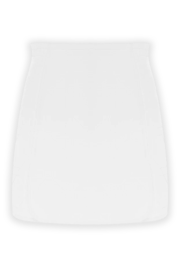 Стеганая юбка белого цвета с узором макроканнаж - фото 1