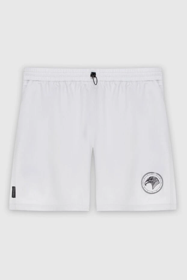 Шорты с эластичным поясом и фирменной эмблемой - фото 1