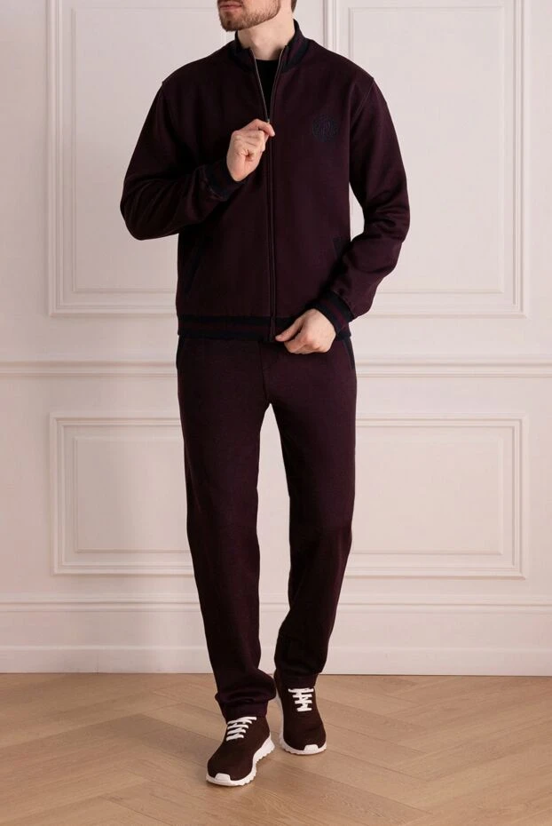 Roger Pinault man sports suit burgundy for men купить с ценами и фото 171499 - photo 2