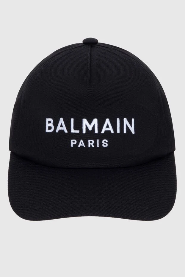 Balmain man cotton black cap for men купить с ценами и фото 171507 - photo 1