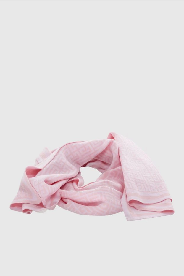 Balmain шарф шерстяной розовый женский 171518 - фото 3