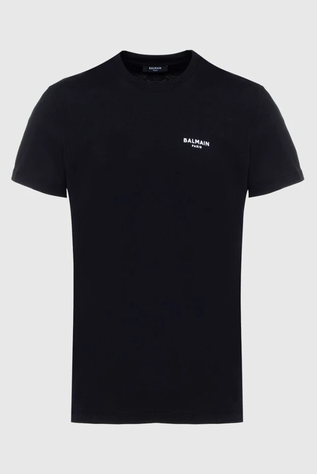 Balmain man t-shirt cotton black for men купить с ценами и фото 171520 - photo 1