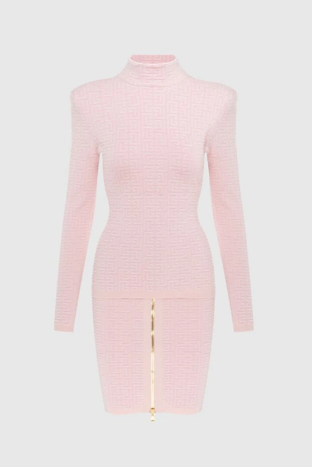 Balmain woman pink skirt suit for woman купить с ценами и фото 171540 - photo 1