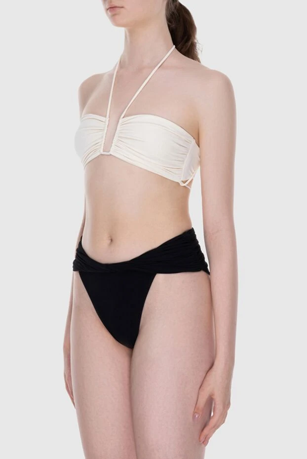 Magda Butrym черный низ купальника бикини с высокой посадкой и драпировкой на поясе 171583 - фото 3