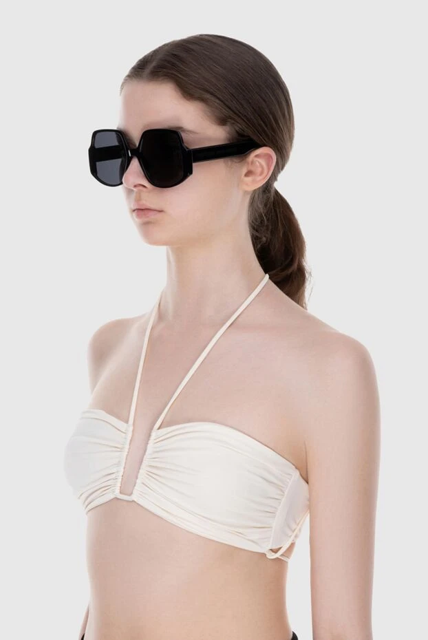 Magda Butrym верх купальника из полиамида и эластана бежевый женский 171584 - фото 3