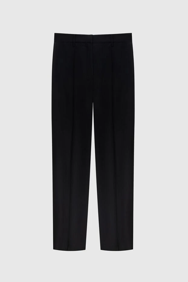 Magda Butrym woman black silk trousers for women купить с ценами и фото 171591 - photo 1