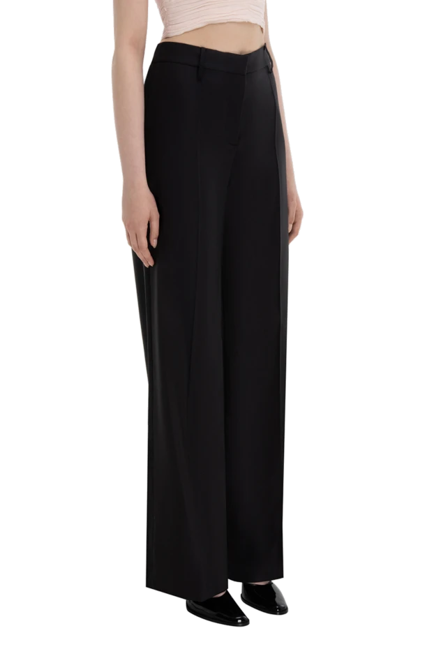 Off-White woman women's black silk trouser suit 171851 - photo 3