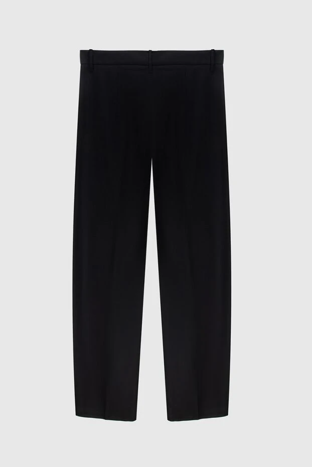 Magda Butrym woman black silk trousers for women купить с ценами и фото 171591 - photo 2