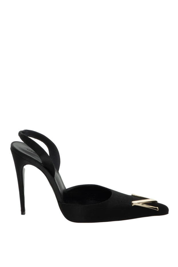 Magda Butrym woman black leather and silk shoes for women купить с ценами и фото 171603 - photo 1