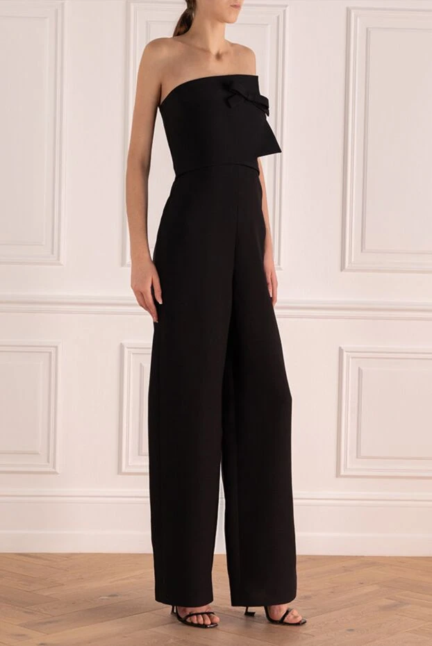 Valentino комбинезон из шерсти и шелка черный женский 171641 - фото 3