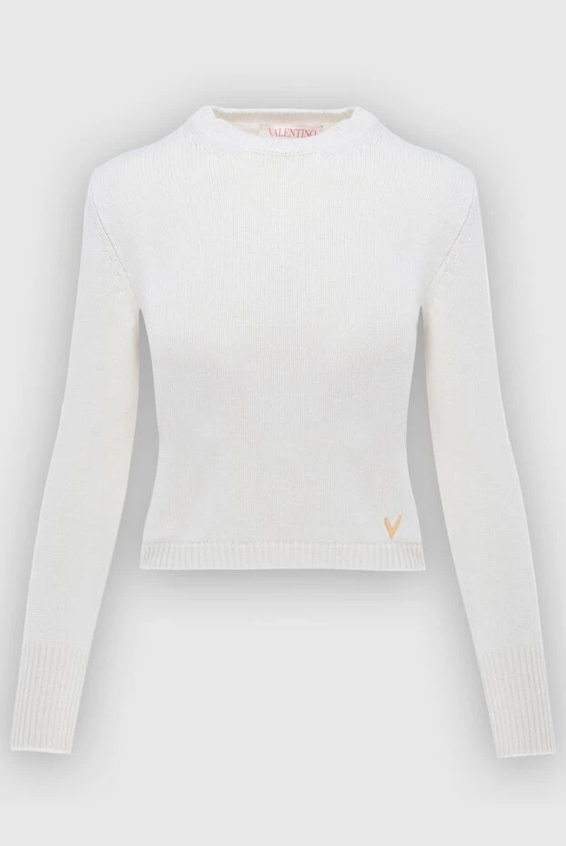 Valentino woman white cashmere jumper for women купить с ценами и фото 171645 - photo 1