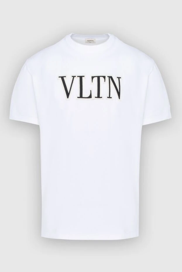 Valentino man white cotton t-shirt for men купить с ценами и фото 171648 - photo 1