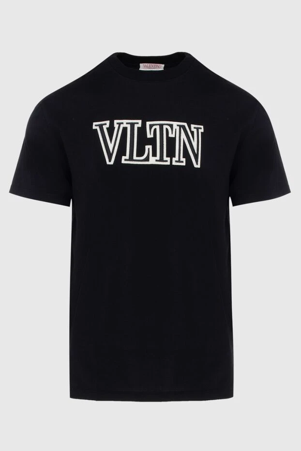 Valentino man black cotton t-shirt for men купить с ценами и фото 171649 - photo 1