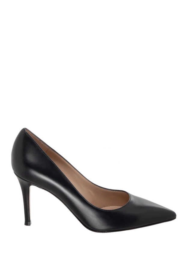 Gianvito Rossi woman women's black leather shoes купить с ценами и фото 171670 - photo 1