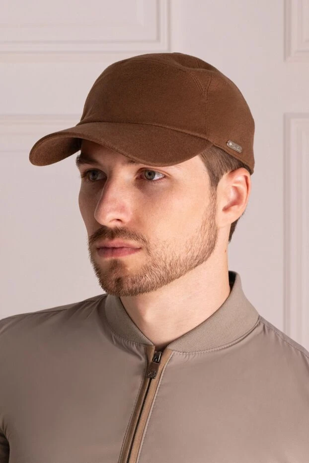 Loro Piana man brown cashmere cap for men купить с ценами и фото 171692 - photo 2