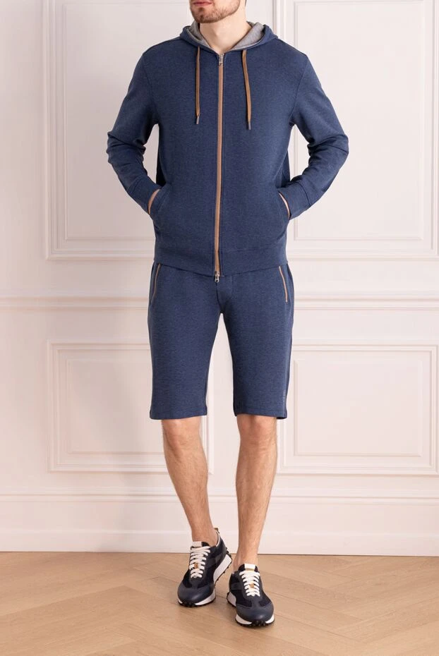 Barba Napoli man blue sports suit with shorts for men купить с ценами и фото 171700 - photo 2