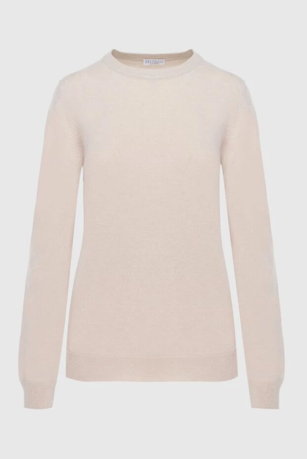 Жұмсақ төсемі бар бежевый кашемир джемпер
- фото 1