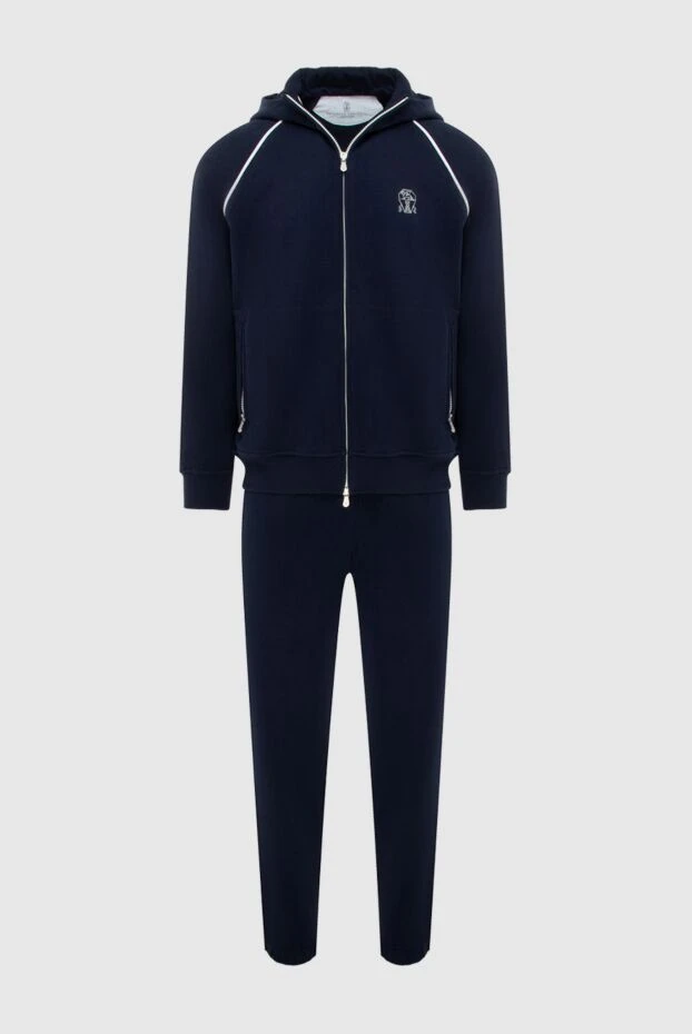 Кеудедегі логотипі және контрастты әрлеуі бар ерлер спорт костюмі
- фото 1