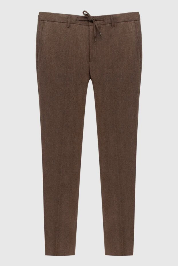 Cesare di Napoli man brown wool trousers for men купить с ценами и фото 171811 - photo 1