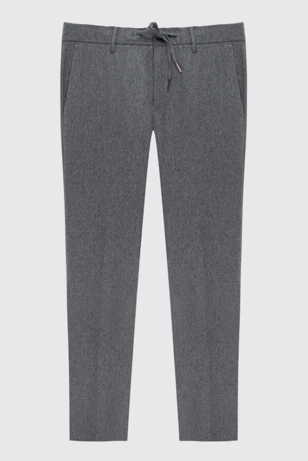 Cesare di Napoli man gray wool trousers for men купить с ценами и фото 171812 - photo 1