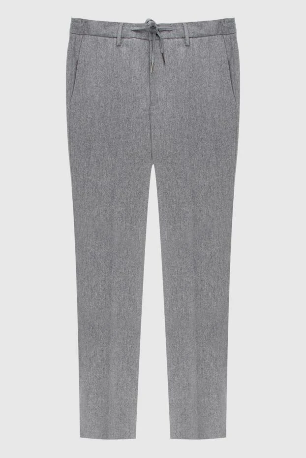 Cesare di Napoli man gray wool trousers for men купить с ценами и фото 171815 - photo 1