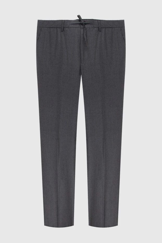 Cesare di Napoli man gray wool trousers for men купить с ценами и фото 171816 - photo 1