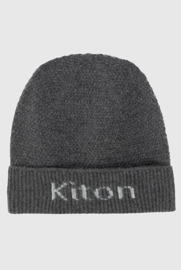 Kiton man gray cashmere hat for men купить с ценами и фото 171828 - photo 1