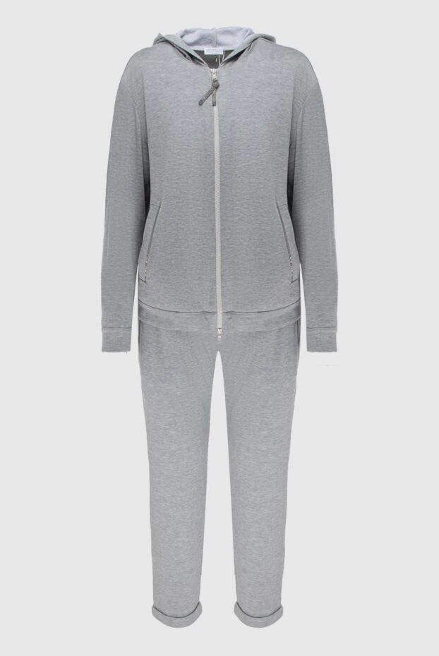 Костюм из мягкого шелковистого хлопка в сером цвете
- фото 1