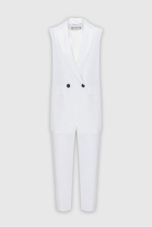 Peserico woman white women's trouser suit made of viscose and elastane купить с ценами и фото 171850 - photo 1