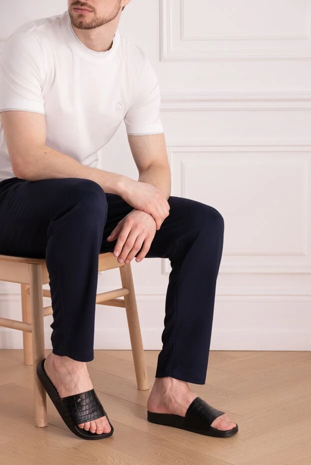 Минималистік металл екпіні бар қолтырауын былғары сырғанақтар - фото 2