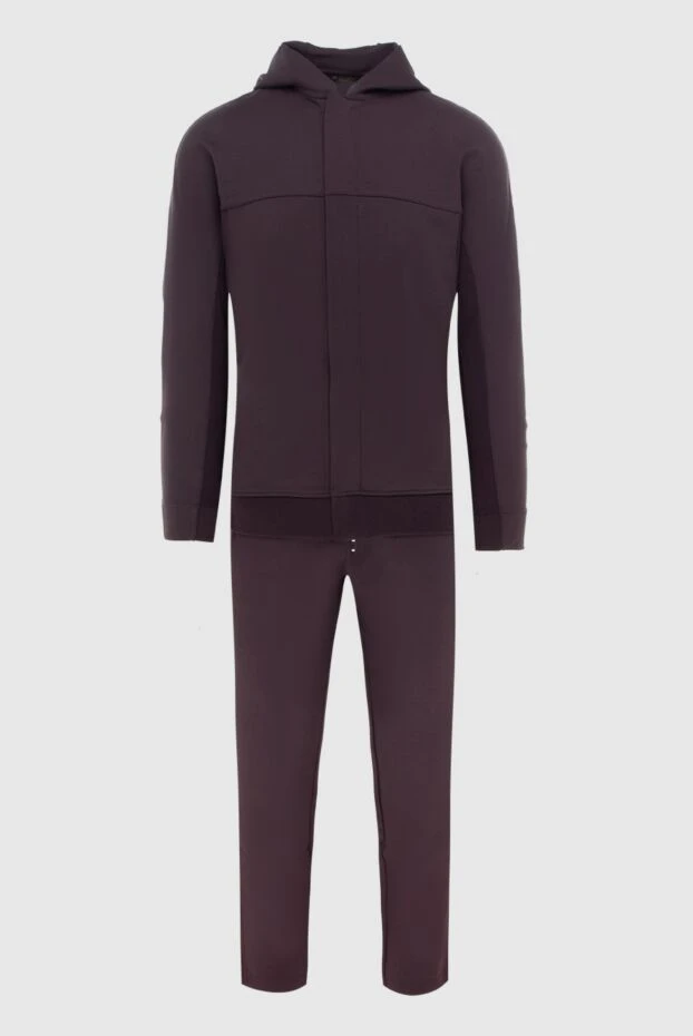 Loro Piana man men's sports suit made of wool and elastane, burgundy купить с ценами и фото 171870 - photo 1