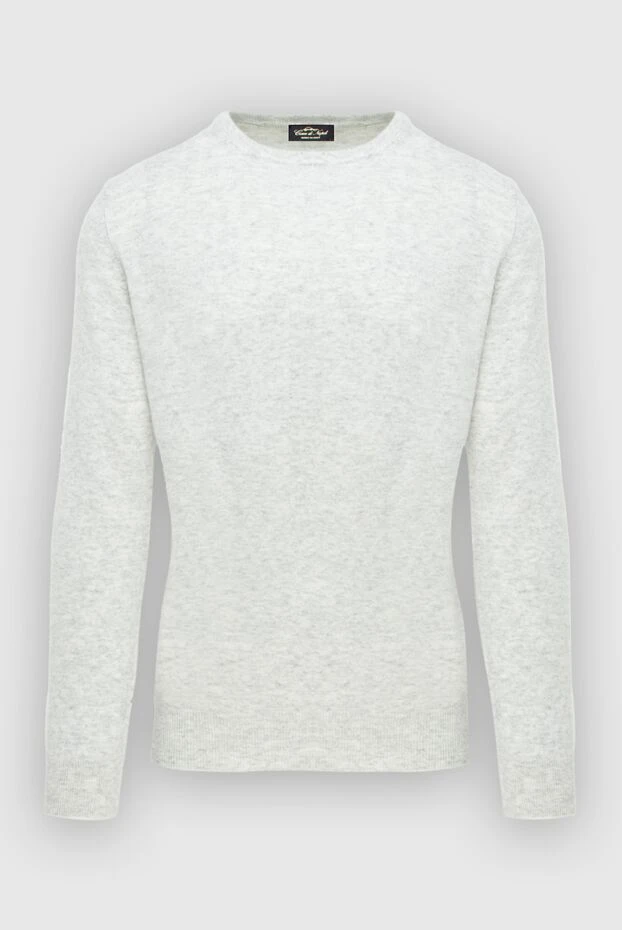 Cesare di Napoli man cashmere jumper white for men купить с ценами и фото 171910 - photo 1