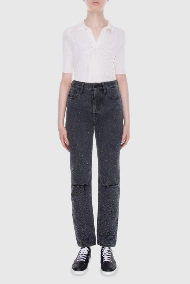 Jacob Cohen woman gray cotton jeans for women купить с ценами и фото 171936 - photo 2