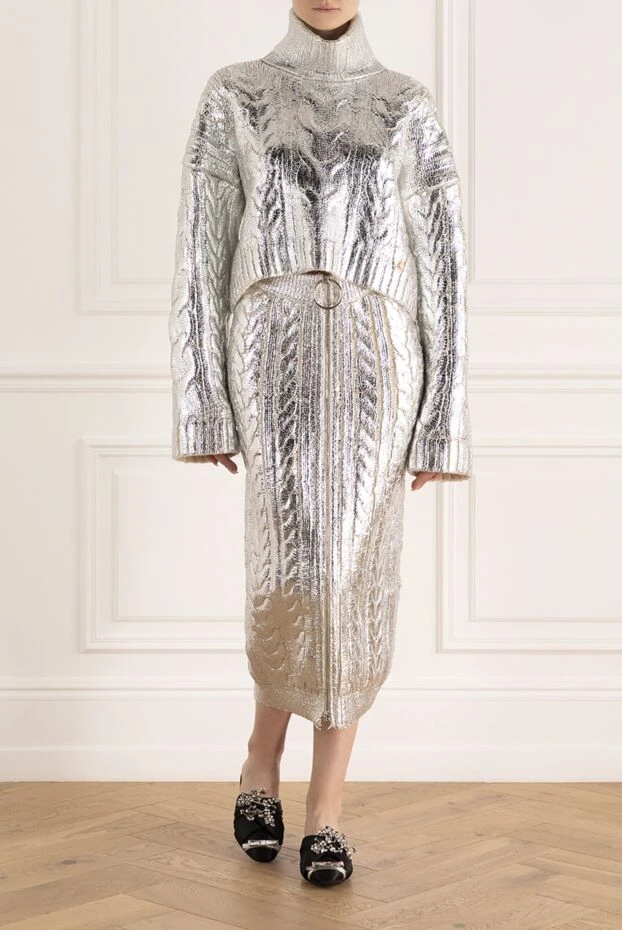 Balmain Әйелдер әйелдерге арналған жүн және лиоцелла юбка костюмі купить с ценами и фото 171972 - фото 2