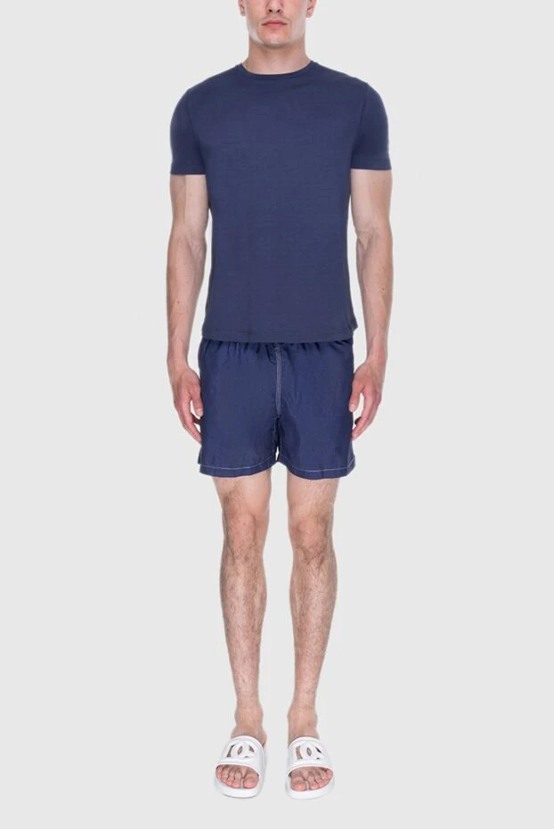 Gran Sasso man beach shorts made of polyester blue for men купить с ценами и фото 171981 - photo 2