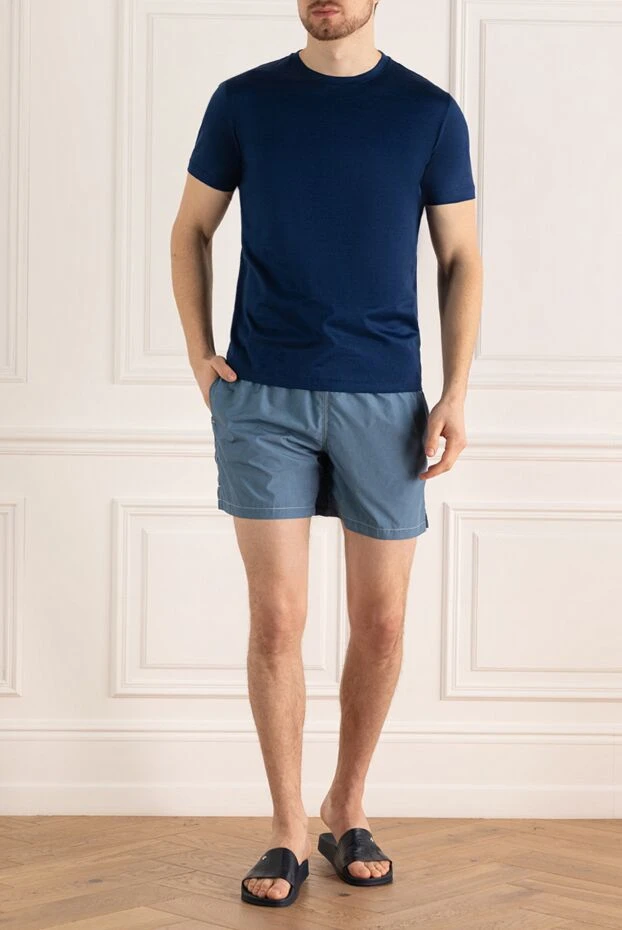 Gran Sasso man beach shorts made of polyester blue for men купить с ценами и фото 171984 - photo 2