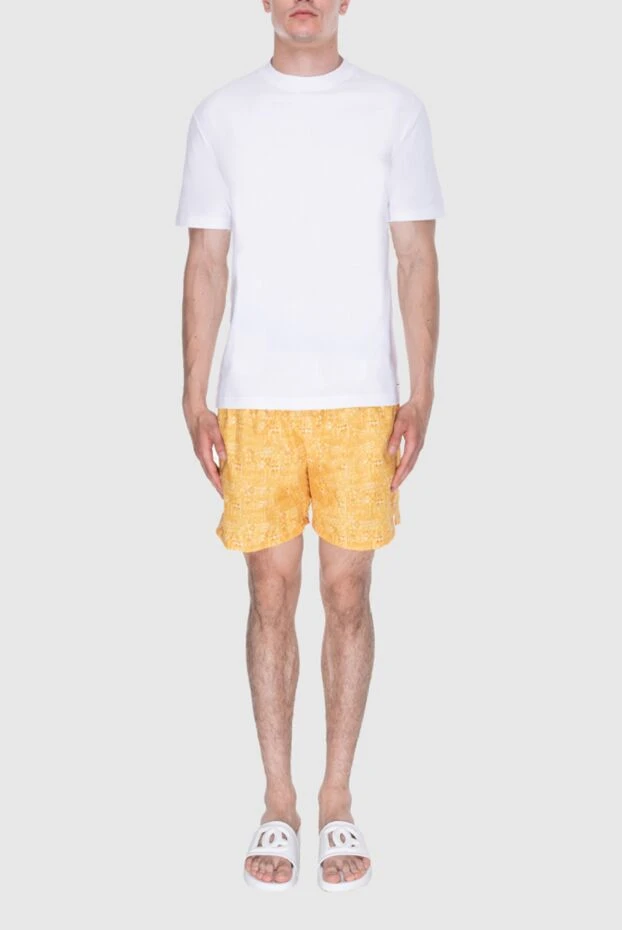 Gran Sasso man beach shorts made of polyester yellow for men купить с ценами и фото 171987 - photo 2