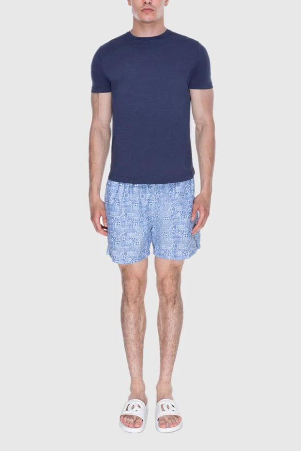 Gran Sasso man beach shorts made of polyester, blue for men купить с ценами и фото 171988 - photo 2