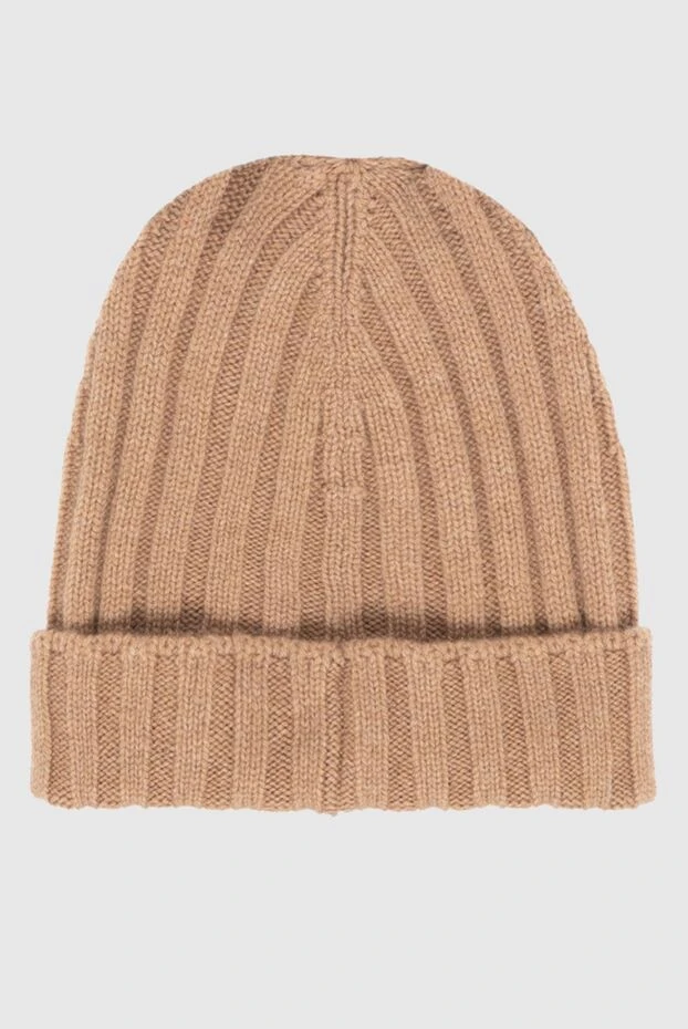 Gran Sasso шапка из кашемира кофейно-бежевая мужская 172001 - фото 3