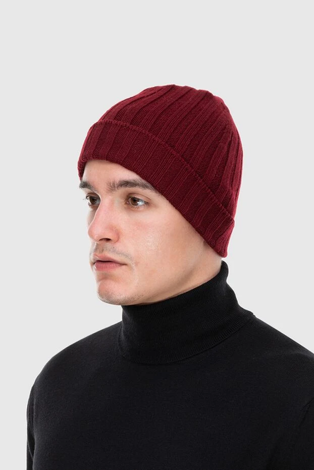 Gran Sasso man red cashmere hat for men купить с ценами и фото 172002 - photo 2