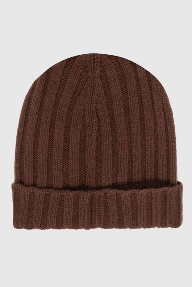 Gran Sasso шапка из кашемира каштаново-коричневая мужская 172011 - фото 3